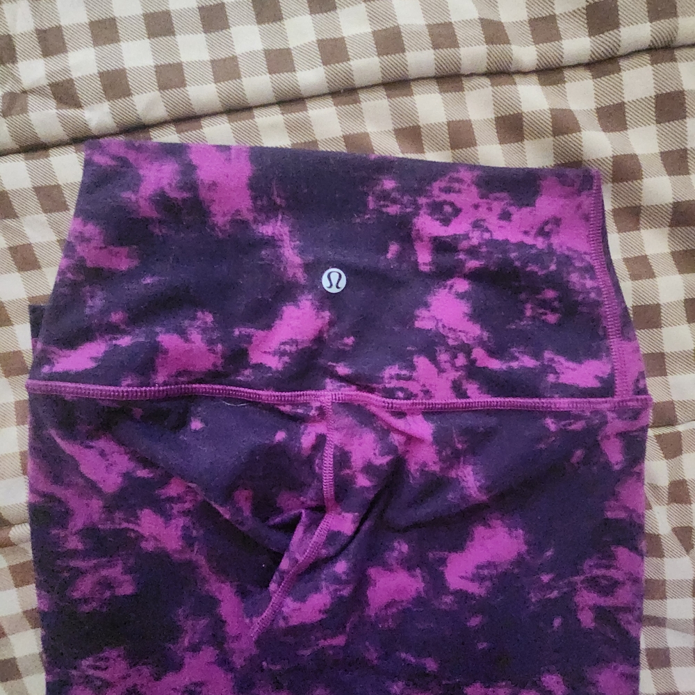 lululemon athletica Kids Purple Tie-Dye Leggings